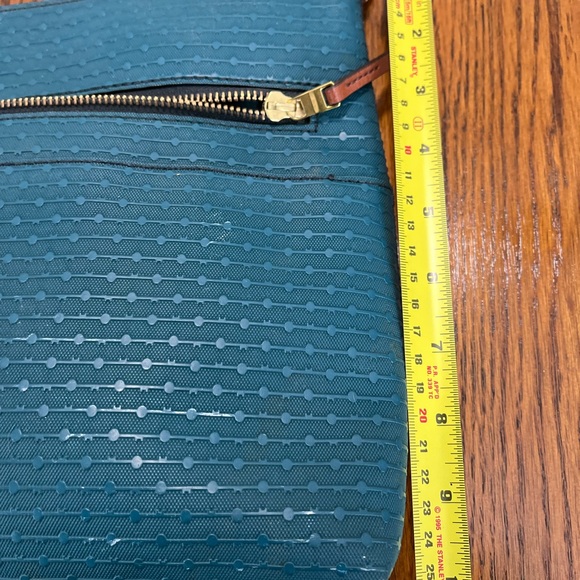 Fossil 1954 Blue Synthetic And Leather Crossbody Purse - Picture 11 of 12